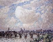 Emile Claus Waterloo Bridge in the Sun oil